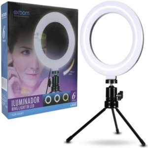 Suporte exbom iluminador ring light 10 120 leds