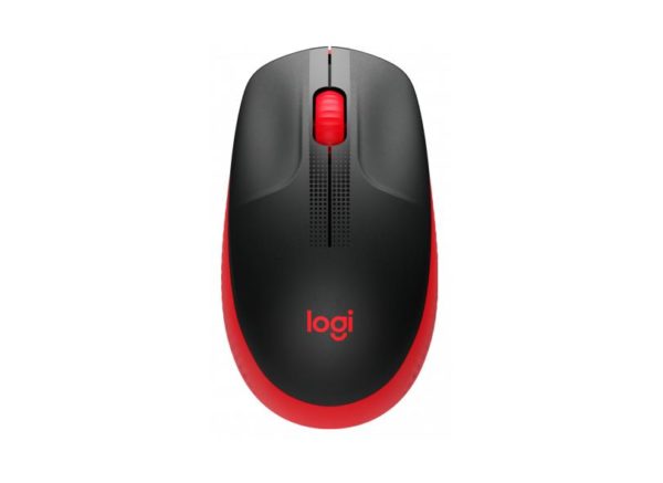 Mouse sem fio Logitech M190 com Design Ambidestro- Vermelho